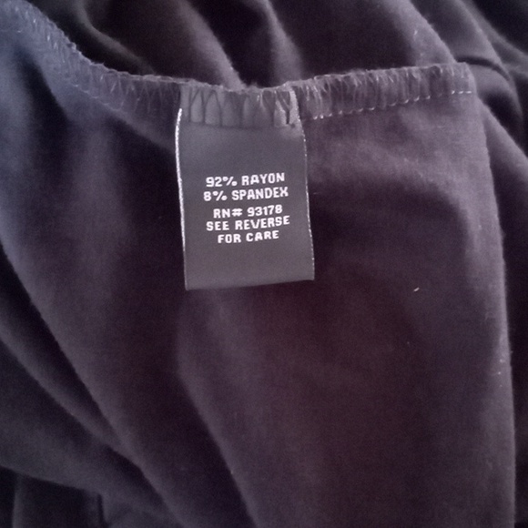 NWT Premier Dresses Black Jersey Maxi Dress, TALL 57" Length, Size M - Picture 7 of 8